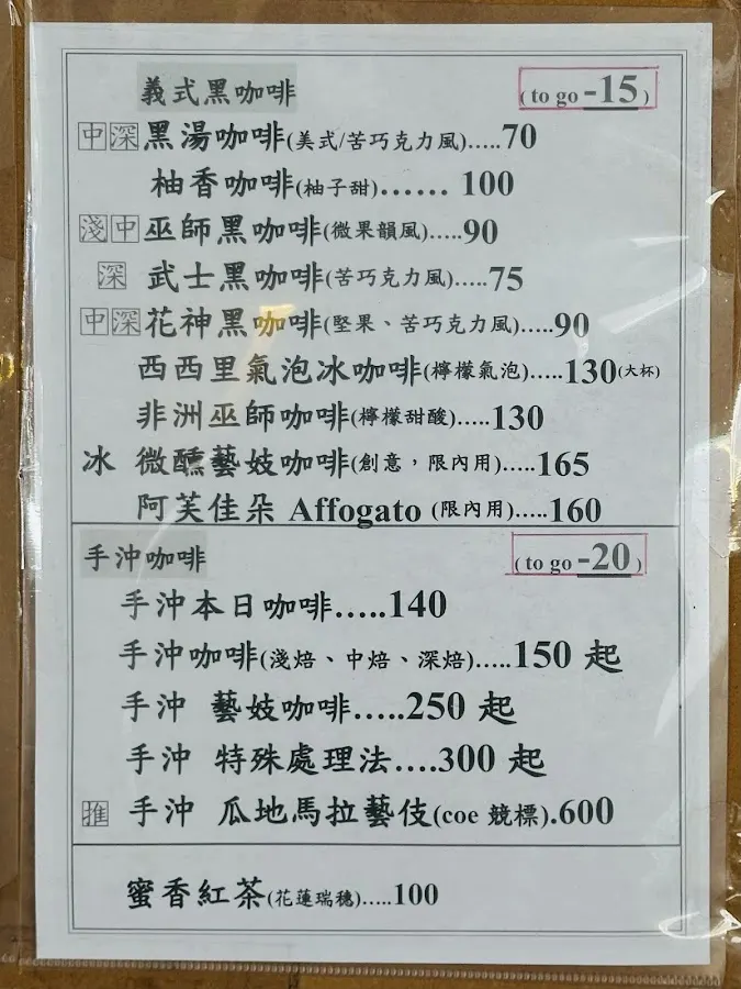 313 CAFE 菜單 2