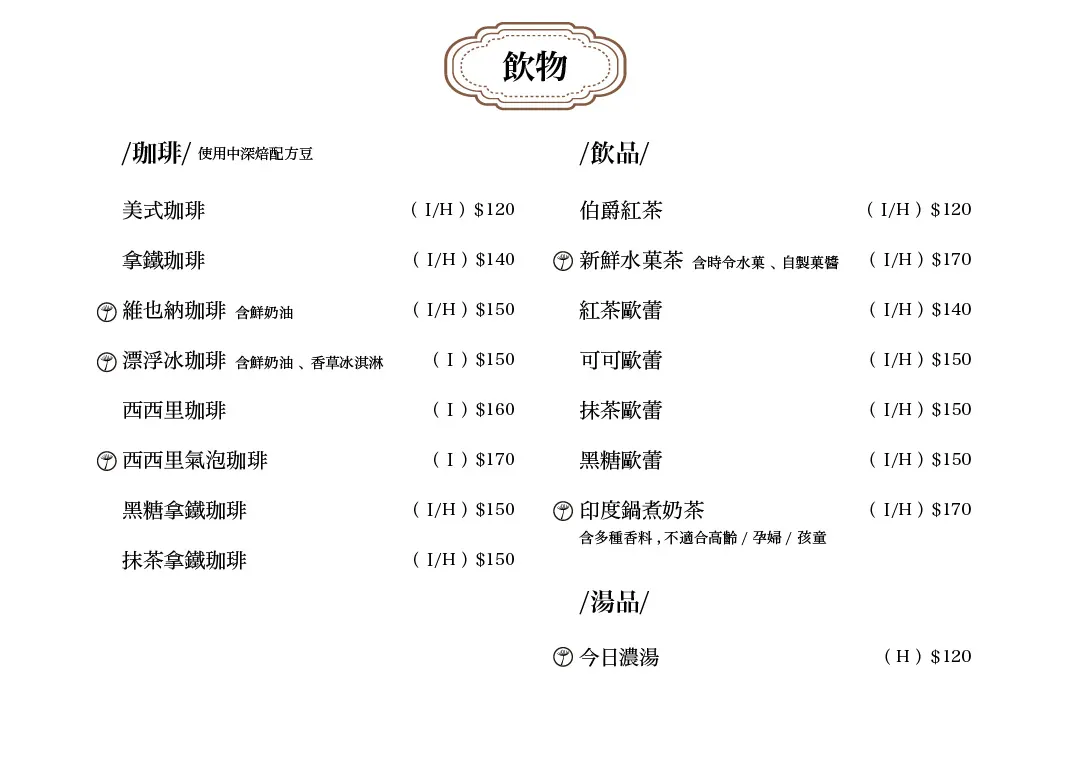 炭波波·喫茶（每週一公休） 菜單 2