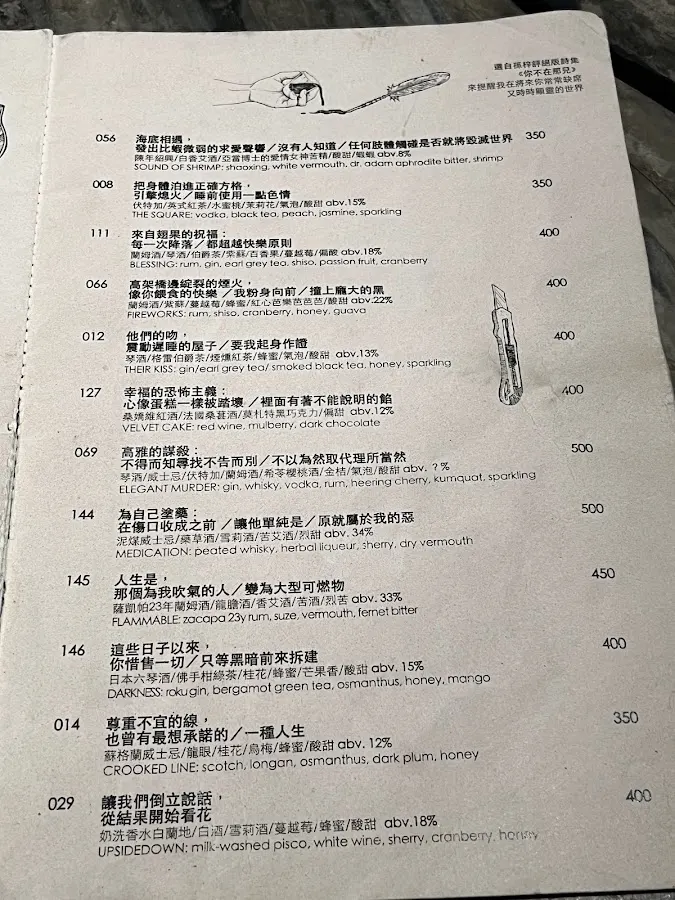 The Misanthrope Society 厭世會社 😞 Cafe Bistro & Bookstore 菜單 3