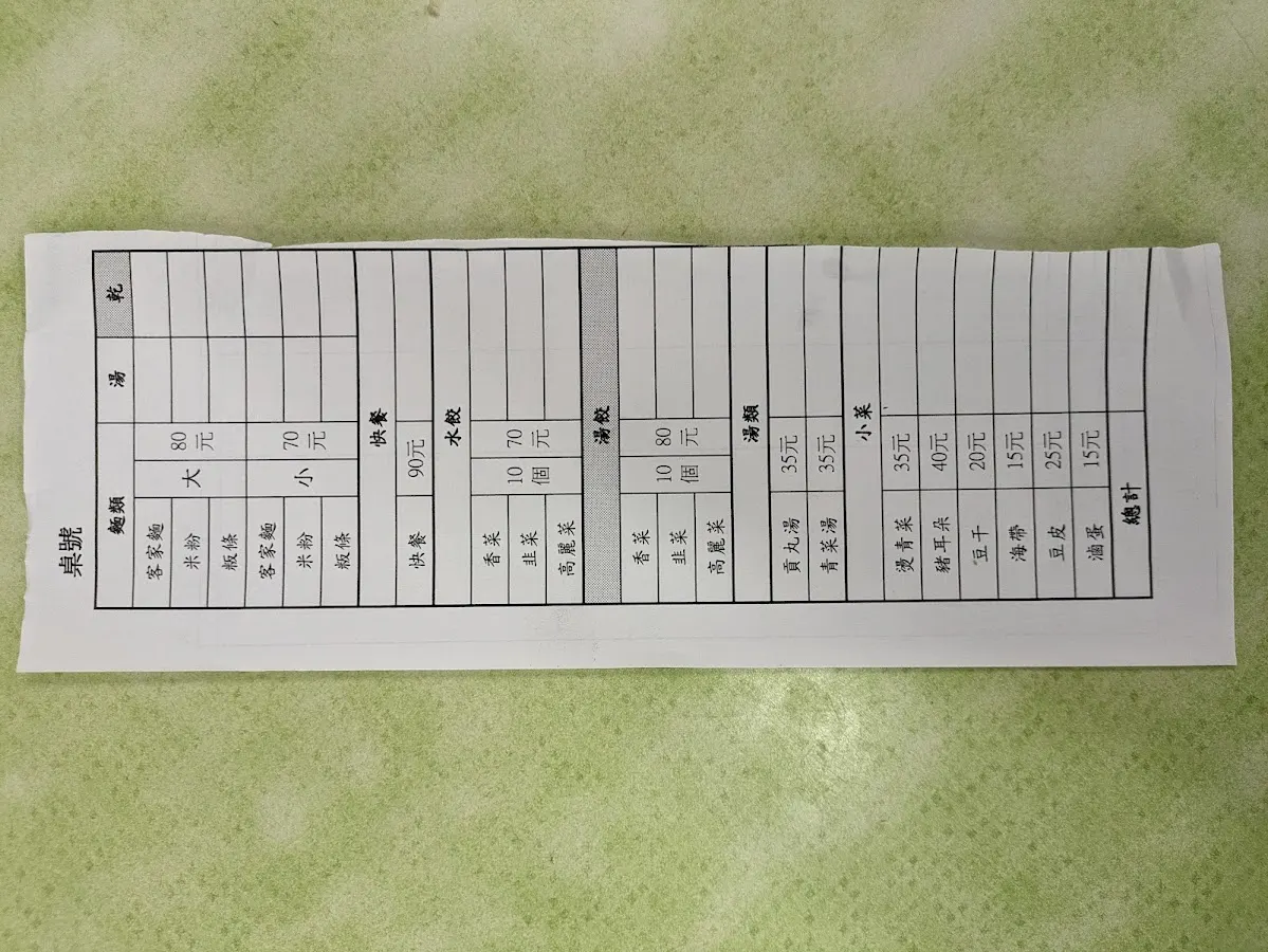 客家麵館 菜單 3