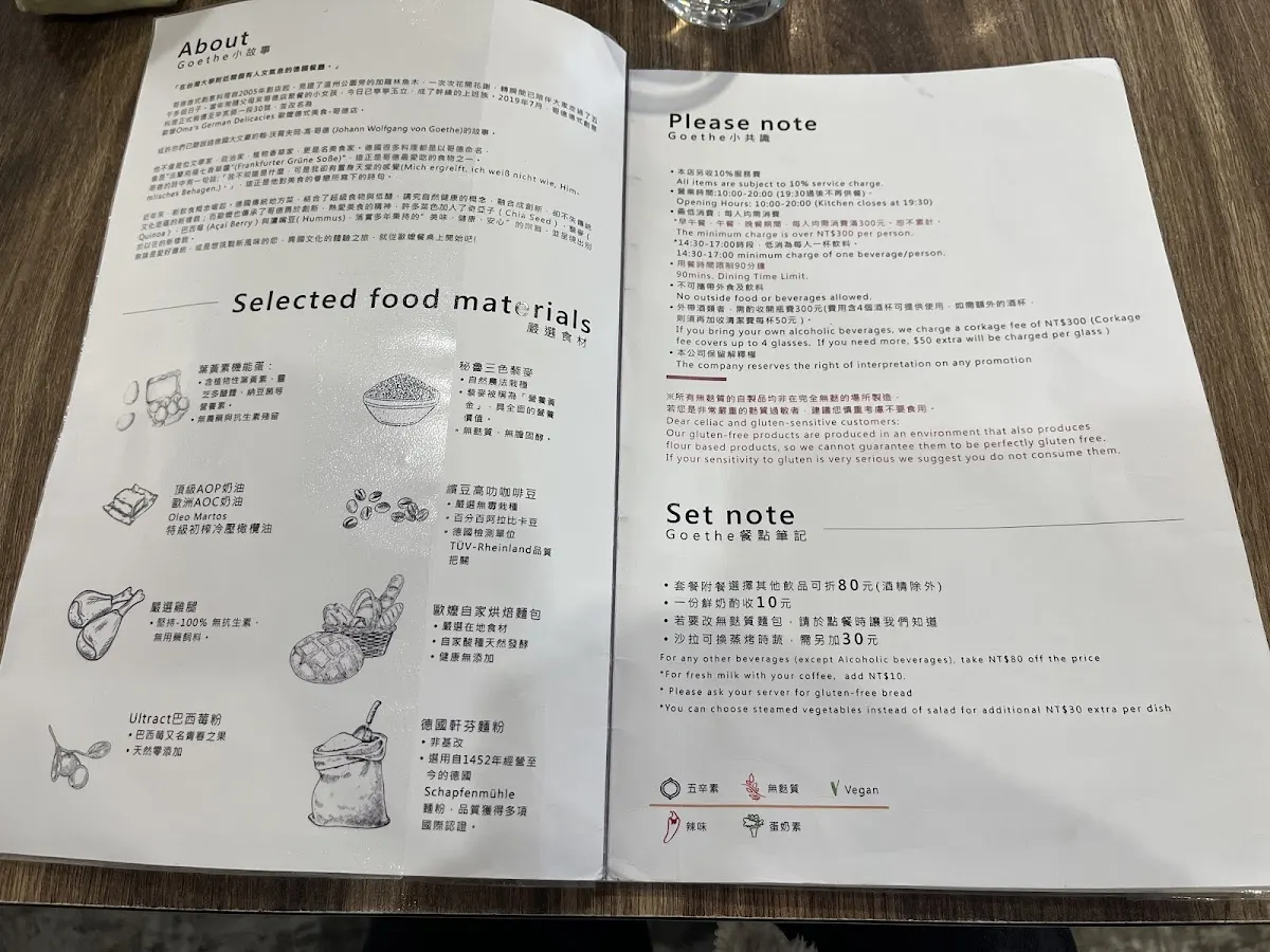 歐嬤德式美食 哥德店 菜單 2