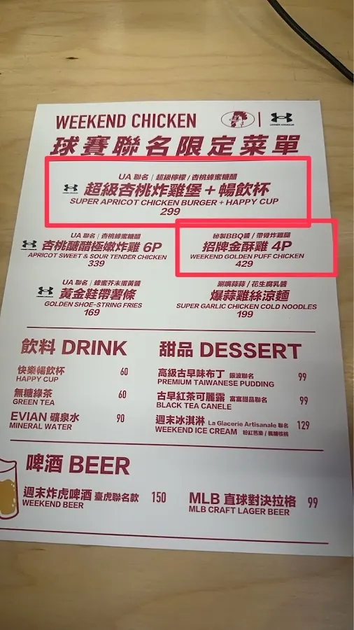 週末炸雞俱樂部 信義店 / WEEKEND CHICKEN CLUB & BAR 菜單 3