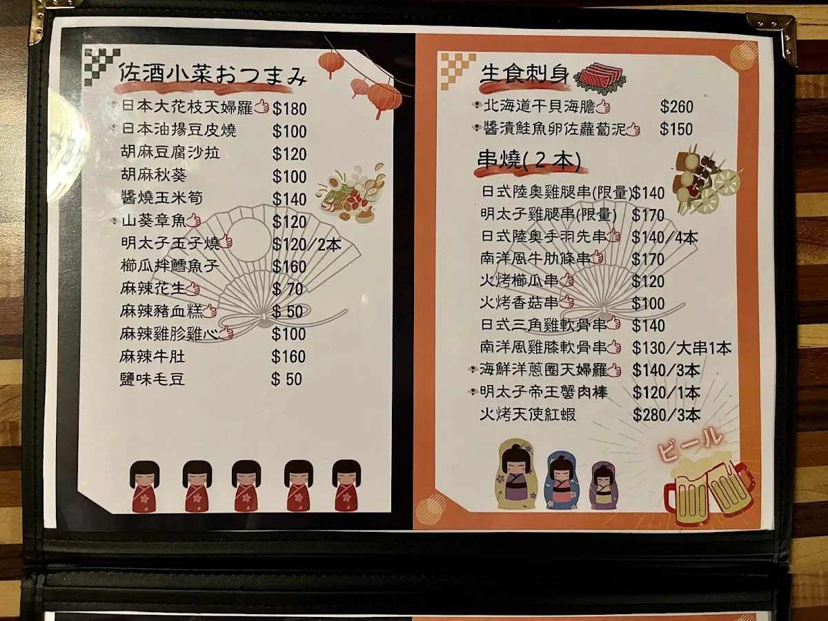 連居酒屋_日本名門酒會 菜單 2