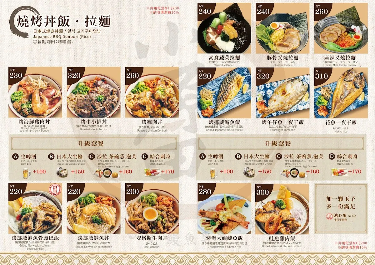 小原田日本料理 公館店 菜單 3